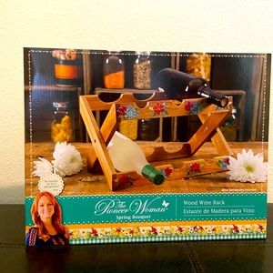 NEW Pioneer Woman wooden wine rack